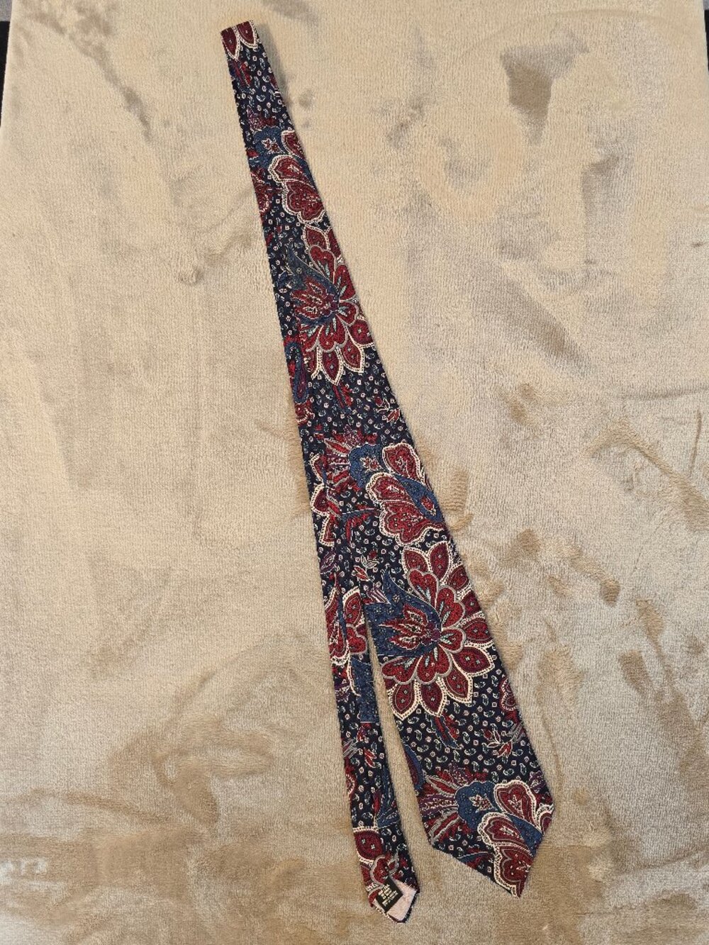 Vintage Christian Dior Monsieur Paisley Silk Tie - Made in Canada (1980s/90s) -